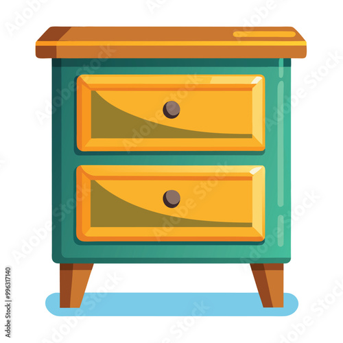 Nightstand vector illustration