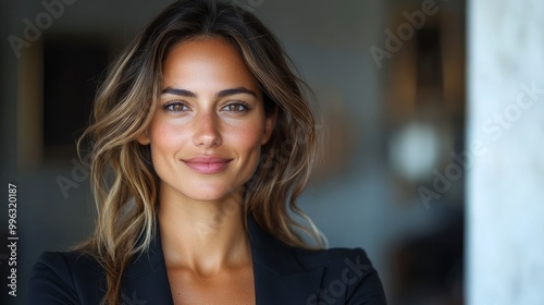 Confident Young Woman Smiling with Long Brown Hair Free Download Confident Young Woman Smiling with Long Brown Hair - GFXLoad