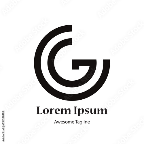 G letter initial logo design icon