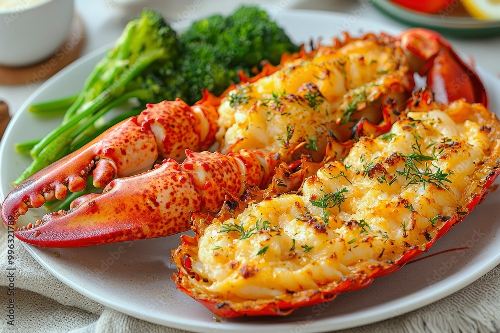 Grilled Lobster Tail with Broiled Butter and Dill Grilled Lobster Tail with Broiled Butter and Dill