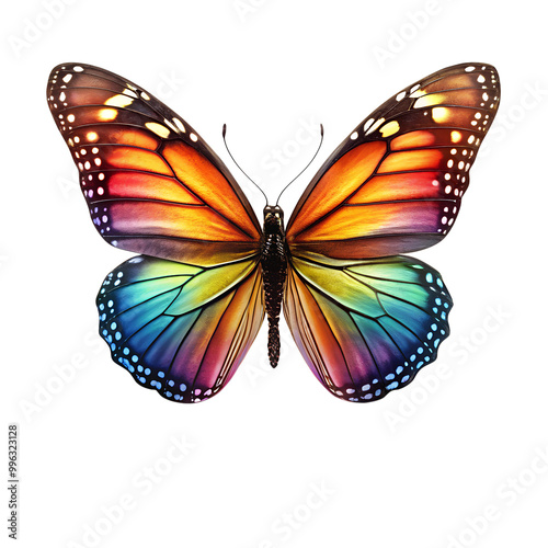 transformation butterfly on transparent background