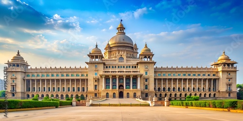 Vidhana Soudha in Bangalore India is the seat of the state legislature of Karnataka Generative By AI