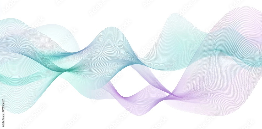 Fototapeta premium An abstract wave line design for banner, presentation, template, and web design. Data visualization, Cyberspace, Big Data, Analytics, Digital era, Information technology.