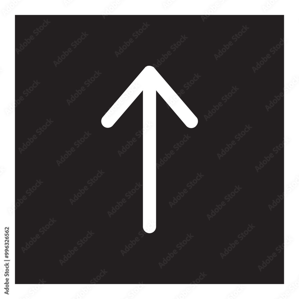Upload Arrow Icon Glyph Style. Simple Direction Symbol Vector Illustration — Pixel-perfect Icon. Upload Arrow Icon Glyph Style. Simple Direction Symbol Vector Illustration — Pixel-perfect Icon.