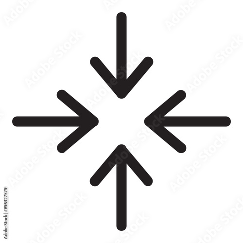 Meetup Arrow Icon Outline Style. Simple Direction Symbol Vector Illustration — Pixel-perfect Icon.