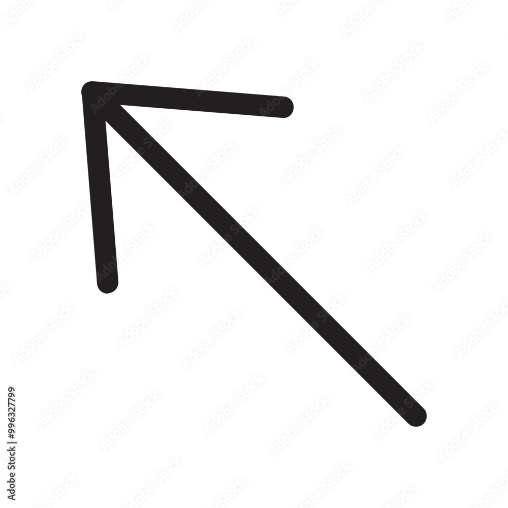 Upper Left Arrow Icon Outline Style. Simple Direction Symbol Vector Illustration — Pixel-perfect Icon. Upper Left Arrow Icon Outline Style. Simple Direction Symbol Vector Illustration — Pixel-perfect Icon.