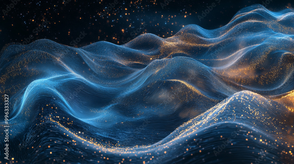 Here’s the illustration of the abstract stream of digital information ...