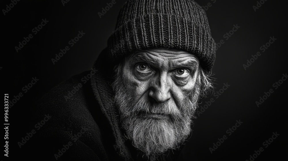 There's an untold story behind the portrait of an American middle-class worker now a homeless silhouette. It is a testament to resilience amidst hardship and embodies a raw narrative of dreams put on There's an untold story behind the portrait of an American middle-class worker now a homeless silhouette. It is a testament to resilience amidst hardship and embodies a raw narrative of dreams put on