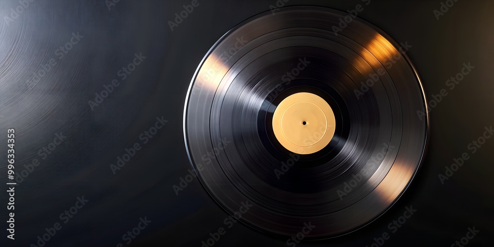 Fototapeta premium Schallplatte Vinyl Schellack Vinylscheibe Scheibe Platte Creative AI