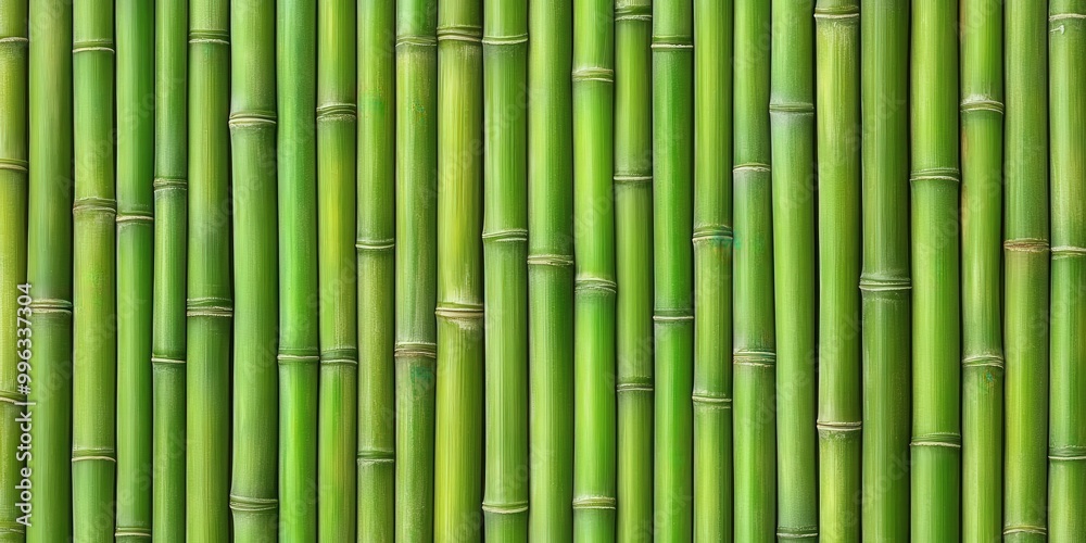 Vertical Bamboo Wall Background in Green Tones Vertical Bamboo Wall Background in Green Tones
