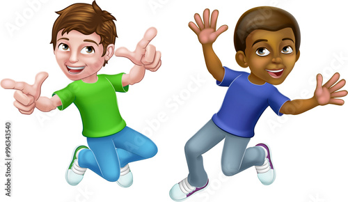 Jumping Boys Kids Children ...