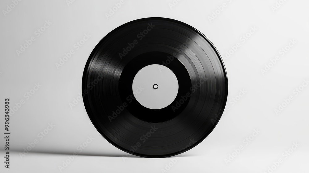 A black vinyl record centered on a white background, ideal for showcasing album artwork or graphic design mockups. A black vinyl record centered on a white background, ideal for showcasing album artwork or graphic design mockups.