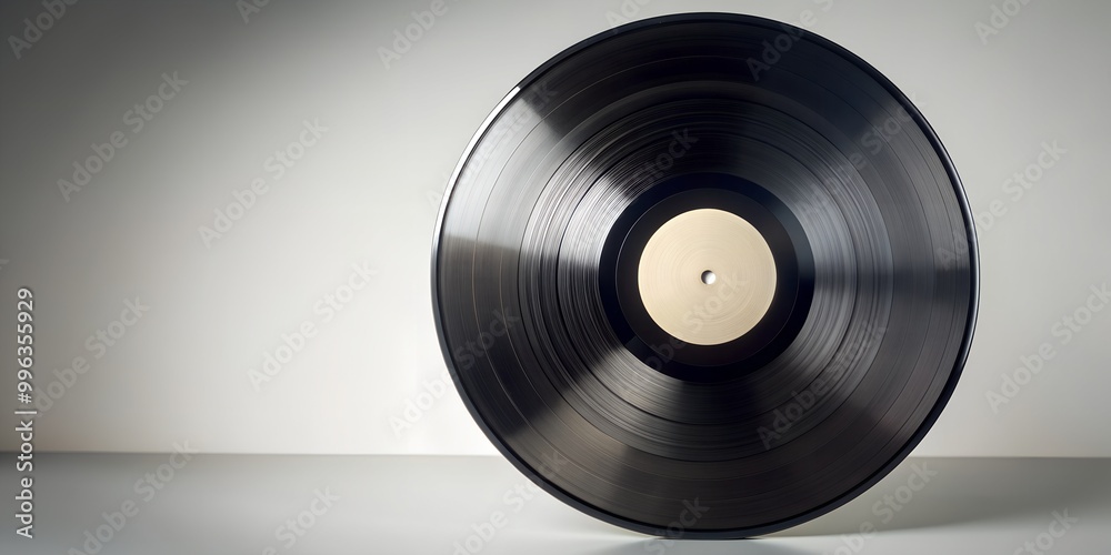 Obraz premium Schallplatte Vinyl Schellack Vinylscheibe Scheibe Platte AI Generative
