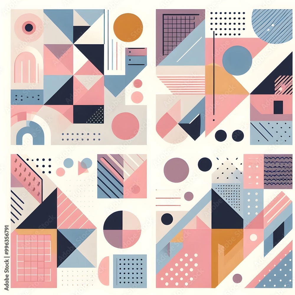 Fototapeta premium Abstract shape wallpaper for desktop and smartphone 