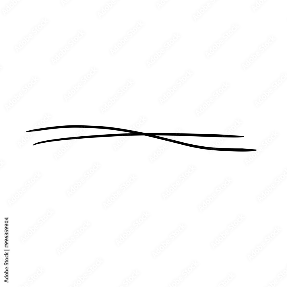 Hand Drawn Stroke Line Underline Hand Drawn Stroke Line Underline