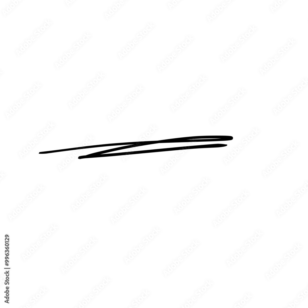 Hand Drawn Stroke Line Underline Hand Drawn Stroke Line Underline