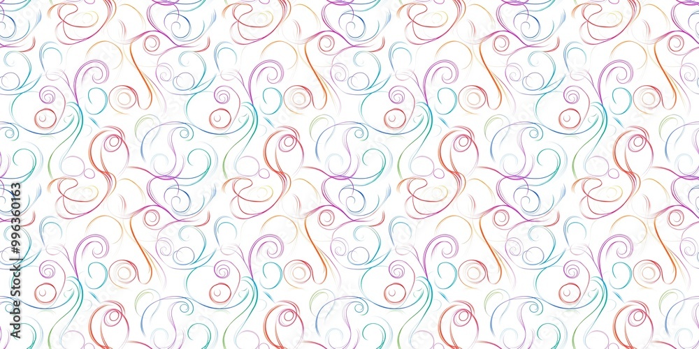 Swirl line background with a dynamic, fluid design. seamless background pattern