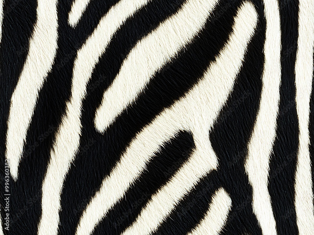 A close-up of the pattern on zebra fur A close-up of the pattern on zebra fur