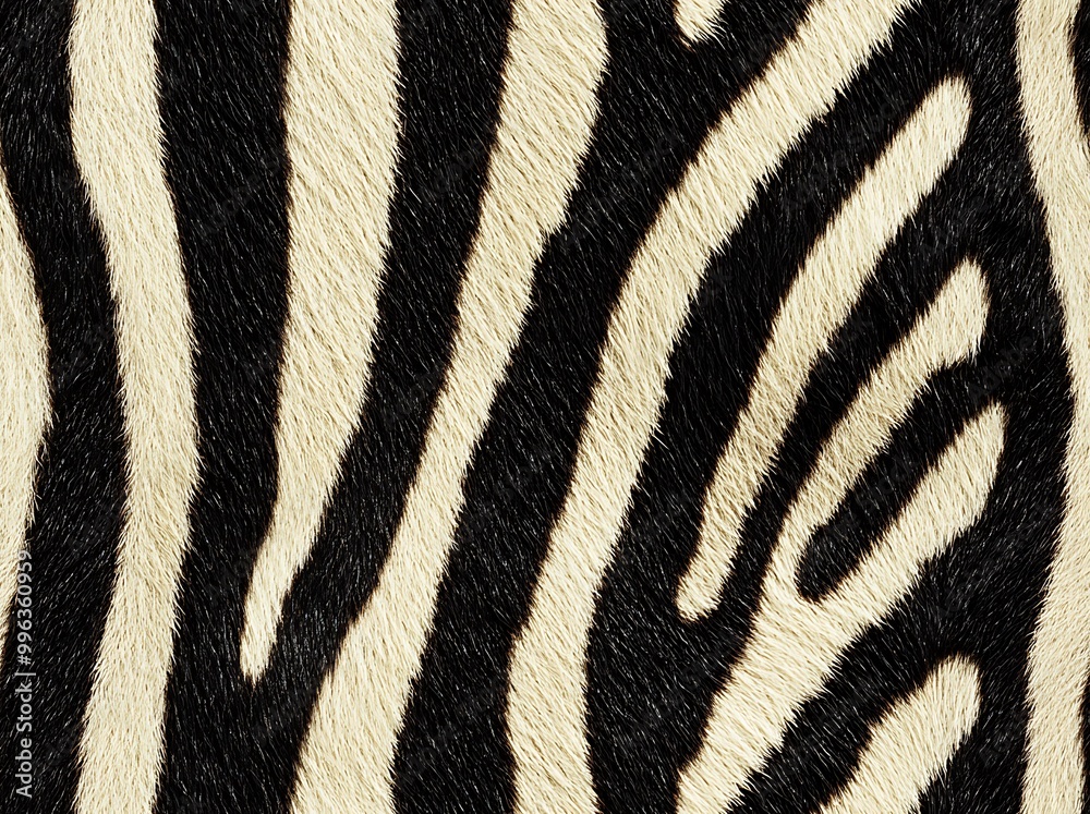 A close-up of the pattern on zebra fur A close-up of the pattern on zebra fur