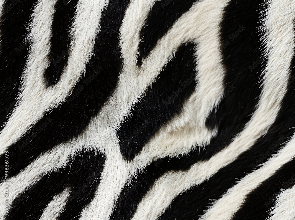 A close-up of the pattern on zebra fur A close-up of the pattern on zebra fur
