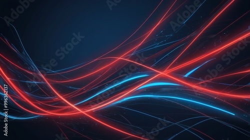 abstract red glowing background with lines