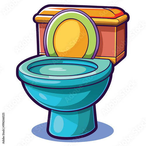 Toilet vector illustration isolated on a white background