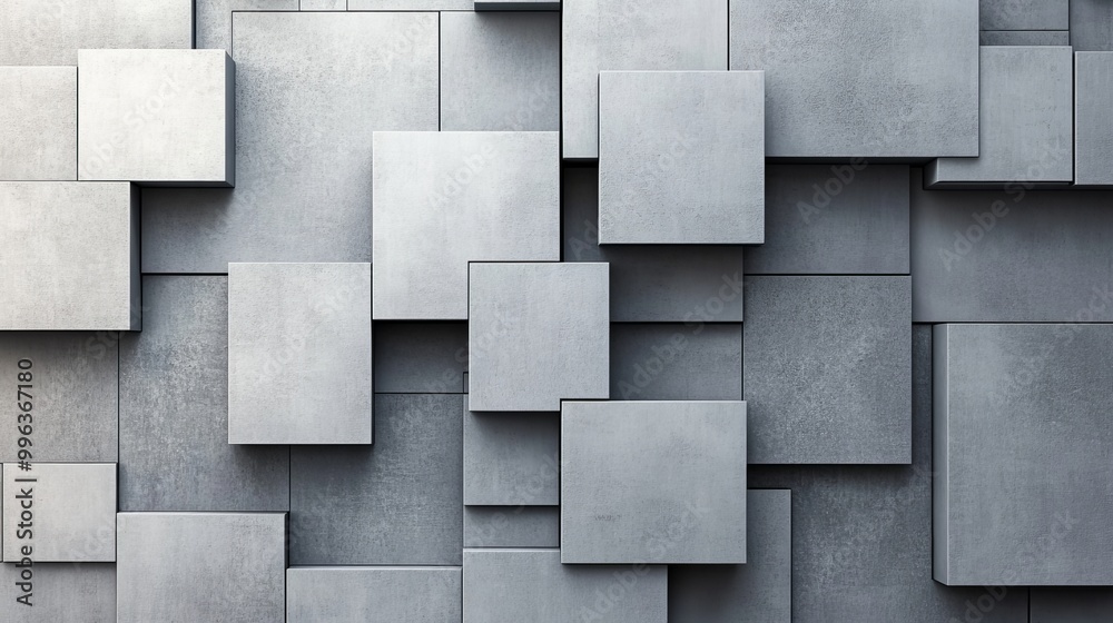 A concrete 3D cube wall rendered in 3D for use as a background or wallpaper. A concrete 3D cube wall rendered in 3D for use as a background or wallpaper.
