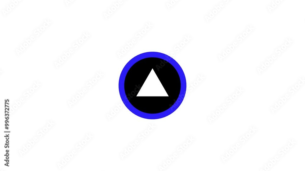 Video play icon, video symbol ,  Start button animation