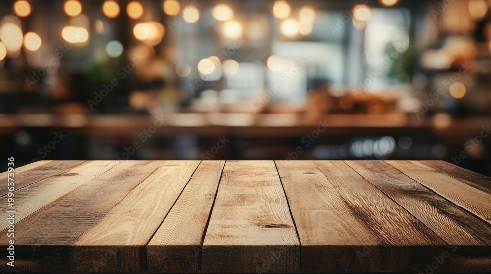 custom made wallpaper toronto digitalEmpty wooden tabletop with a blurred bakery or cafe ambiance featuring an abstract bokeh background