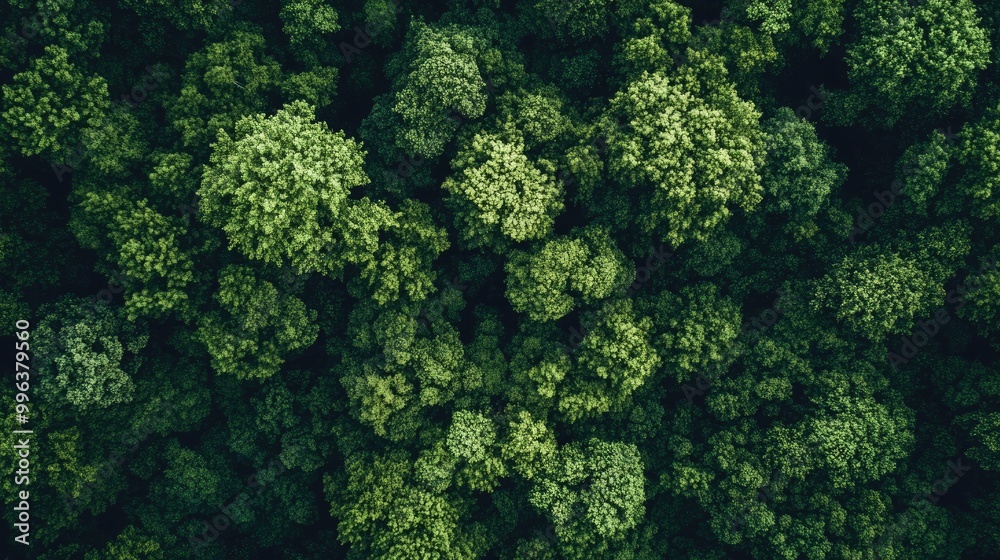 Aerial view of a lush forest canopy showcasing dense green foliage This image symbolizes carbon capture and highlights the importance of a sustainable eco friendly environment Aerial view of a lush forest canopy showcasing dense green foliage This image symbolizes carbon capture and highlights the importance of a sustainable eco friendly environment