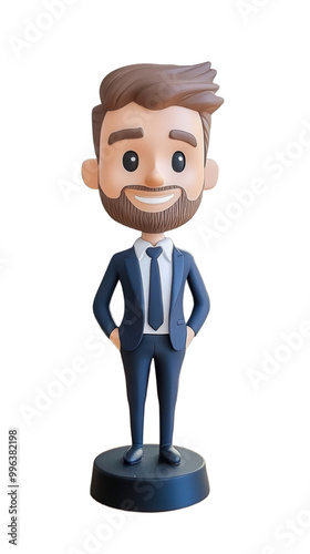 Custom bobblehead on  transparent background