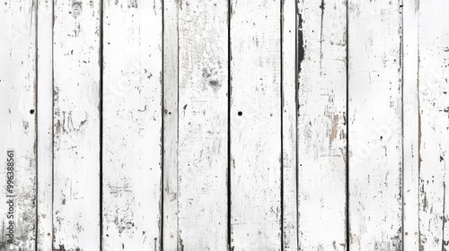 Weathered white wooden texture with a bright light grunge effect showcasing a rustic and shabby background in a panoramic view