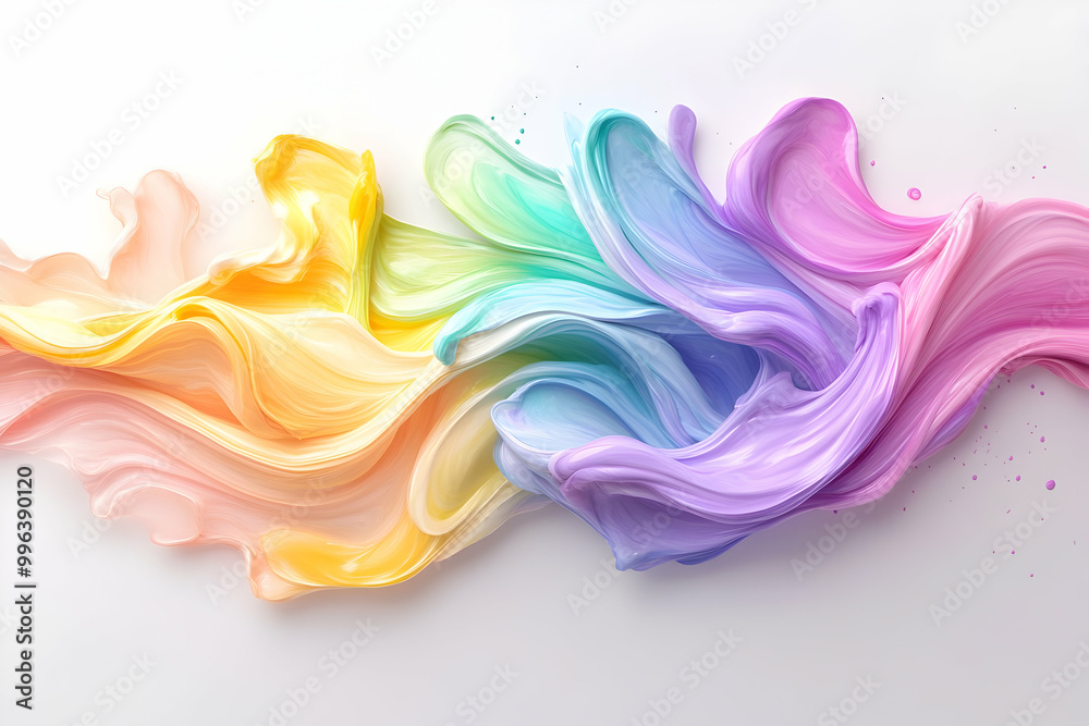 Soft Pastel Color Flow Abstract Soft Pastel Color Flow Abstract
