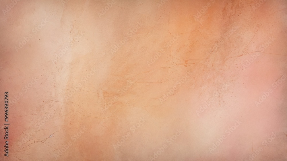 Fototapeta premium Textured vintage background with a warm peach color and aging effect