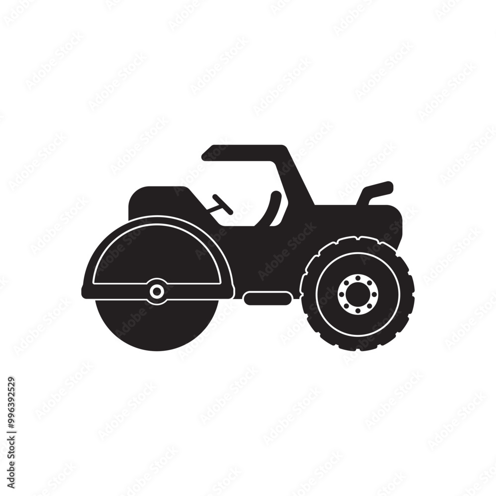 Tandem roller icon vector illustration design Tandem roller icon vector illustration design