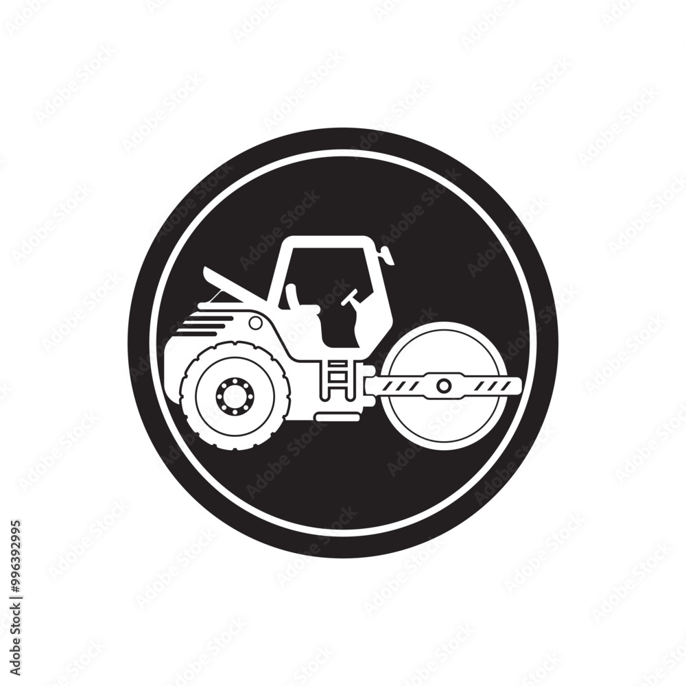 Tandem roller icon vector illustration design Tandem roller icon vector illustration design