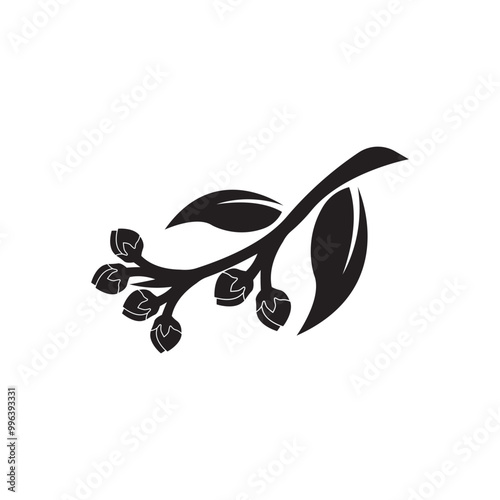 Clove spice icon isolated logo illustration