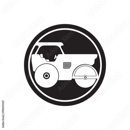 Tandem roller icon vector illustration design