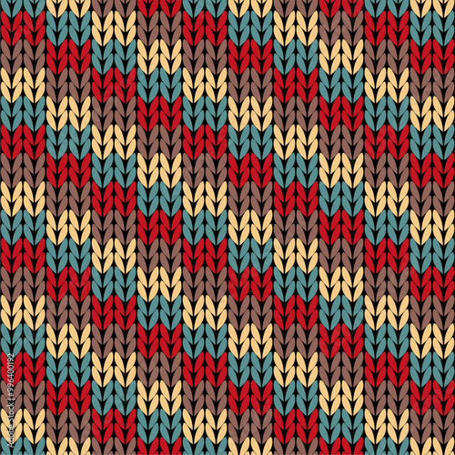 Knitted background pattern wallpaper knitting decorative print handmade textile knitting handiwork