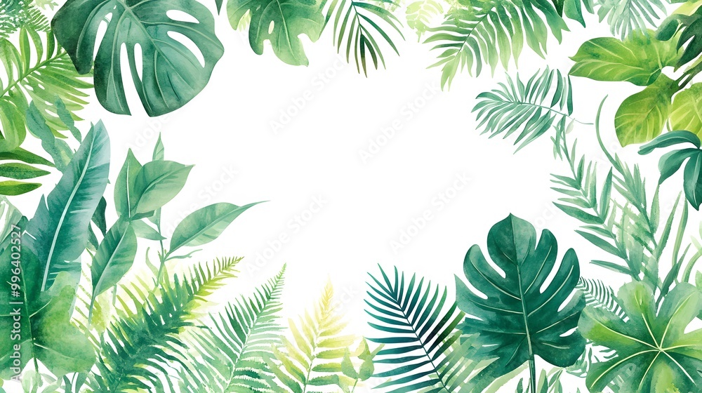 frame of palm leaves frame of palm leaves
