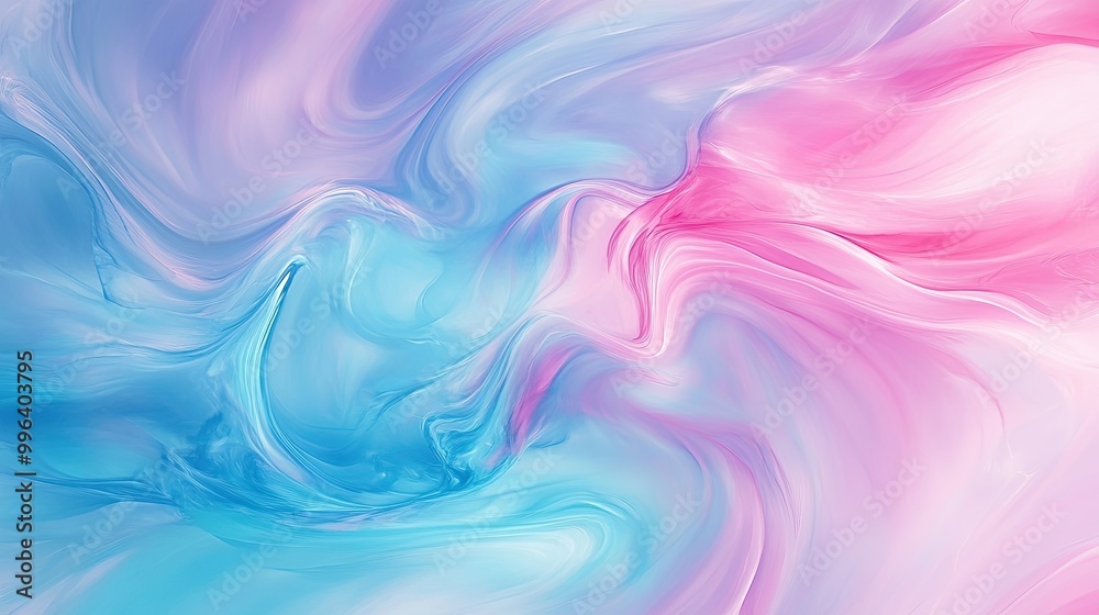 Abstract pastel background with swirling brushstrokes of soft pink, blue, and mint, blending together in a smooth, harmonious pattern. Abstract pastel background with swirling brushstrokes of soft pink, blue, and mint, blending together in a smooth, harmonious pattern.