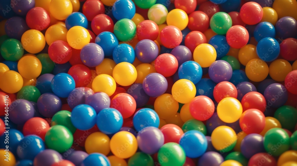 Ball pit filled with colorful plastic balls in a children play area. Ball pit filled with colorful plastic balls in a children play area.