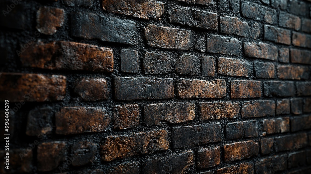 Brick Wall Texture with Detailed Mortar Lines Brick Wall Texture with Detailed Mortar Lines