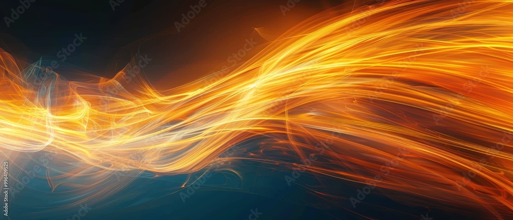 Abstract Fire Waves of Energy in Motion Abstract Fire Waves of Energy in Motion