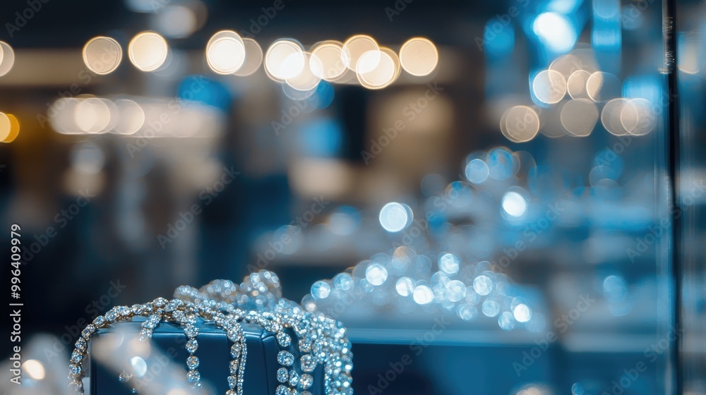 Elegant bokeh defocus effect created by LED lights in a jewelry display suitable for background use Elegant bokeh defocus effect created by LED lights in a jewelry display suitable for background use