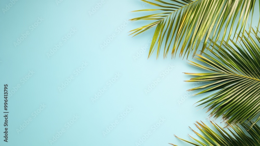 Coconut tree leaf abstract with copy space background Coconut tree leaf abstract with copy space background