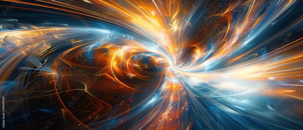 Abstract Swirls of Light in Vibrant Colors Abstract Swirls of Light in Vibrant Colors