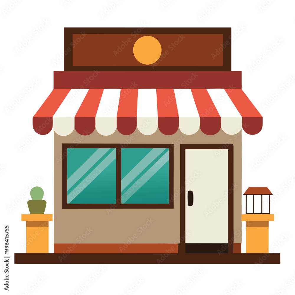 illustration of a coffee shop