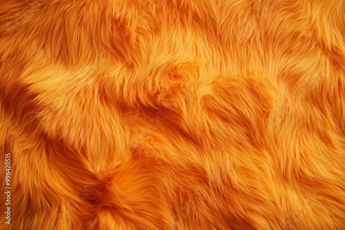 Beautiful Orange Fur. Background texture.