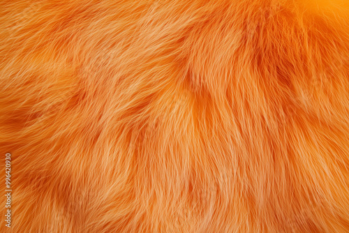 Beautiful Orange Fur. Background texture.